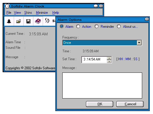 Softdiv Alarm Clock Screenshot